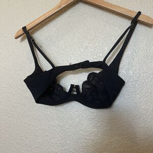 Victorias Secret Very Sexy Push Up Bra W/o Padding 34b Low Cup lace
